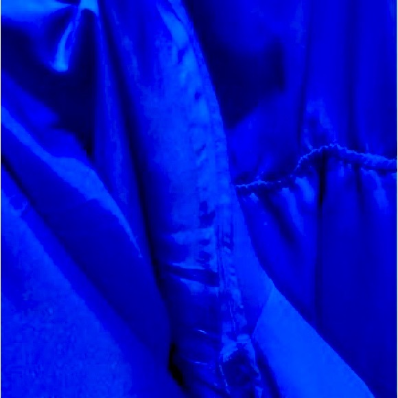 Bold Elements Women’s Royal Blue Romper Lined Cold Shoulder NWT - Picture 5 of 7